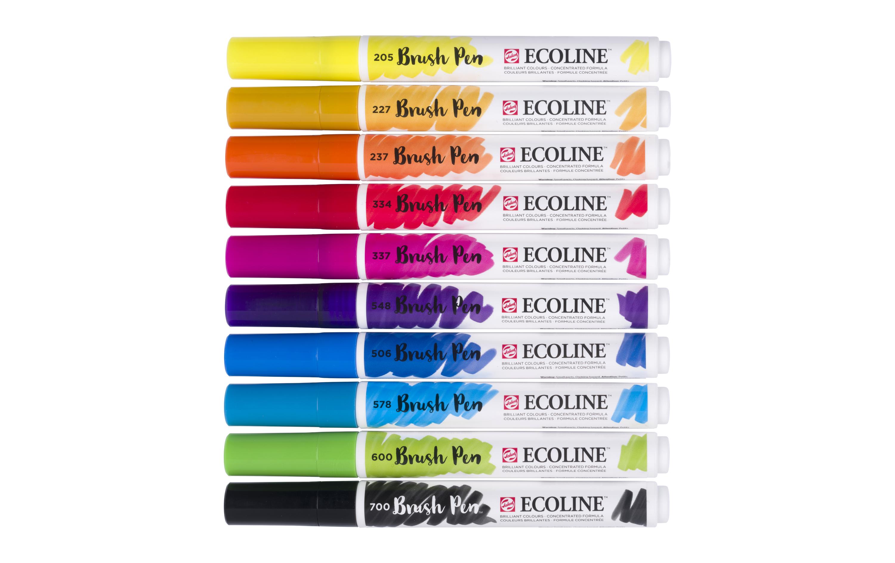Brushpen Ecoline 10er SetFlüssige Wasserfarbe im praktischen Brush Pen