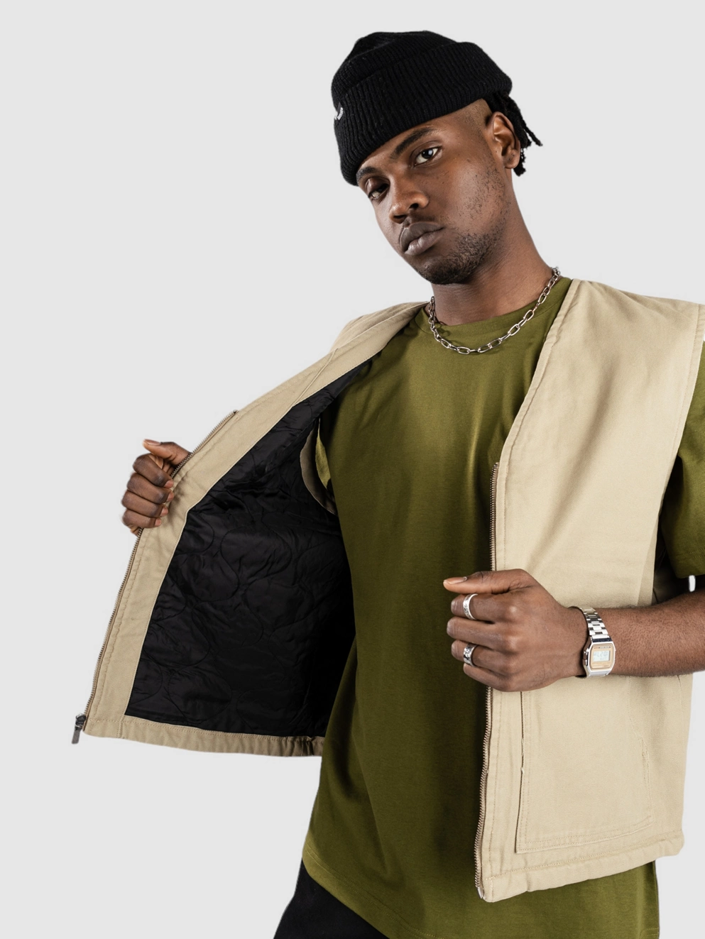 Dickies Duck Canvas Summer Vest sw desert sand