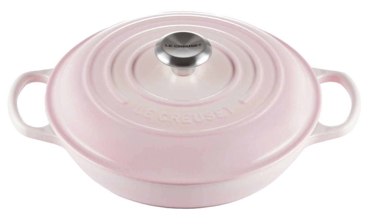 LE CREUSET Gourmet Profitopf 26cm Shell Pink SIGNATURE