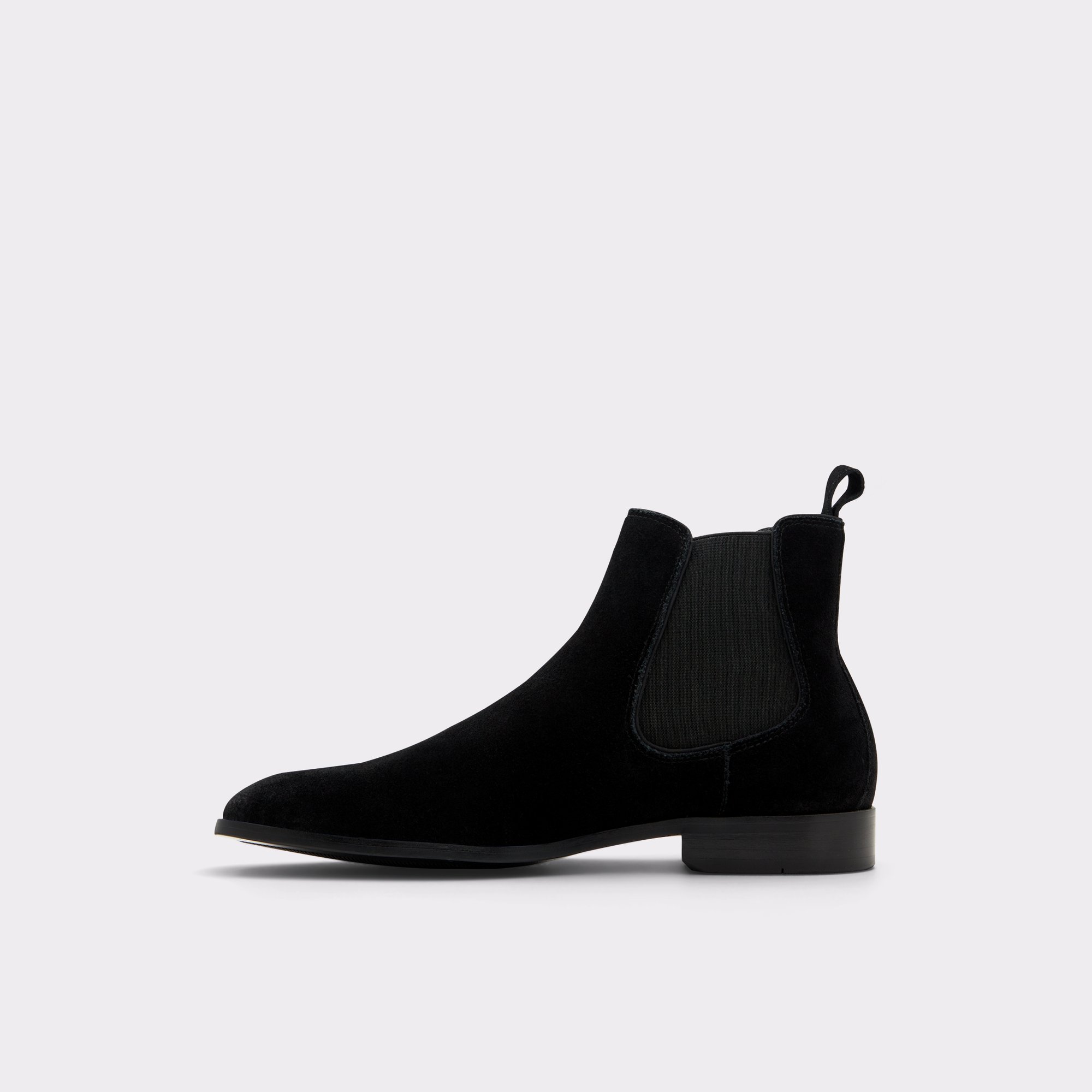 Perth Black Leather Suede Men Dress boots