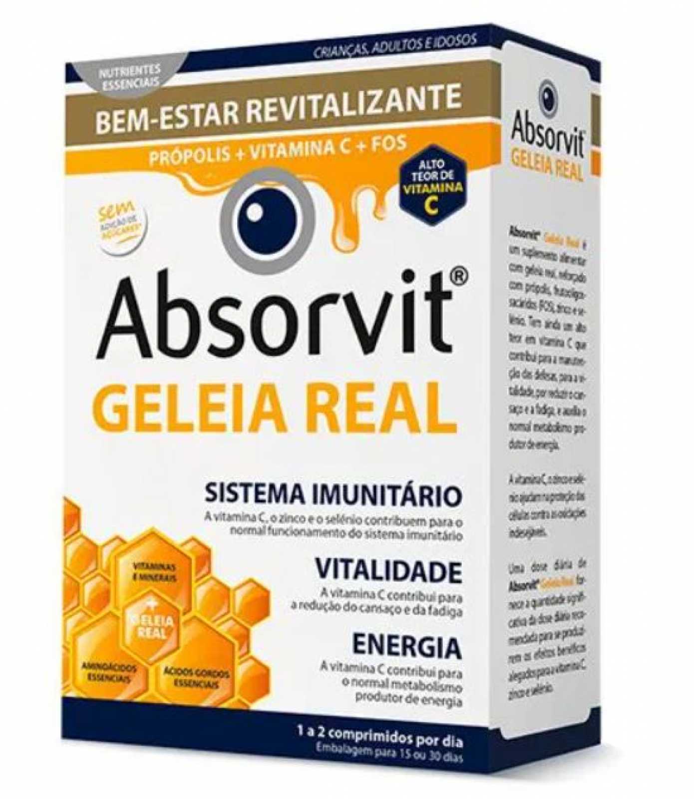 Absorbit Geleia Real 30 comprimidos