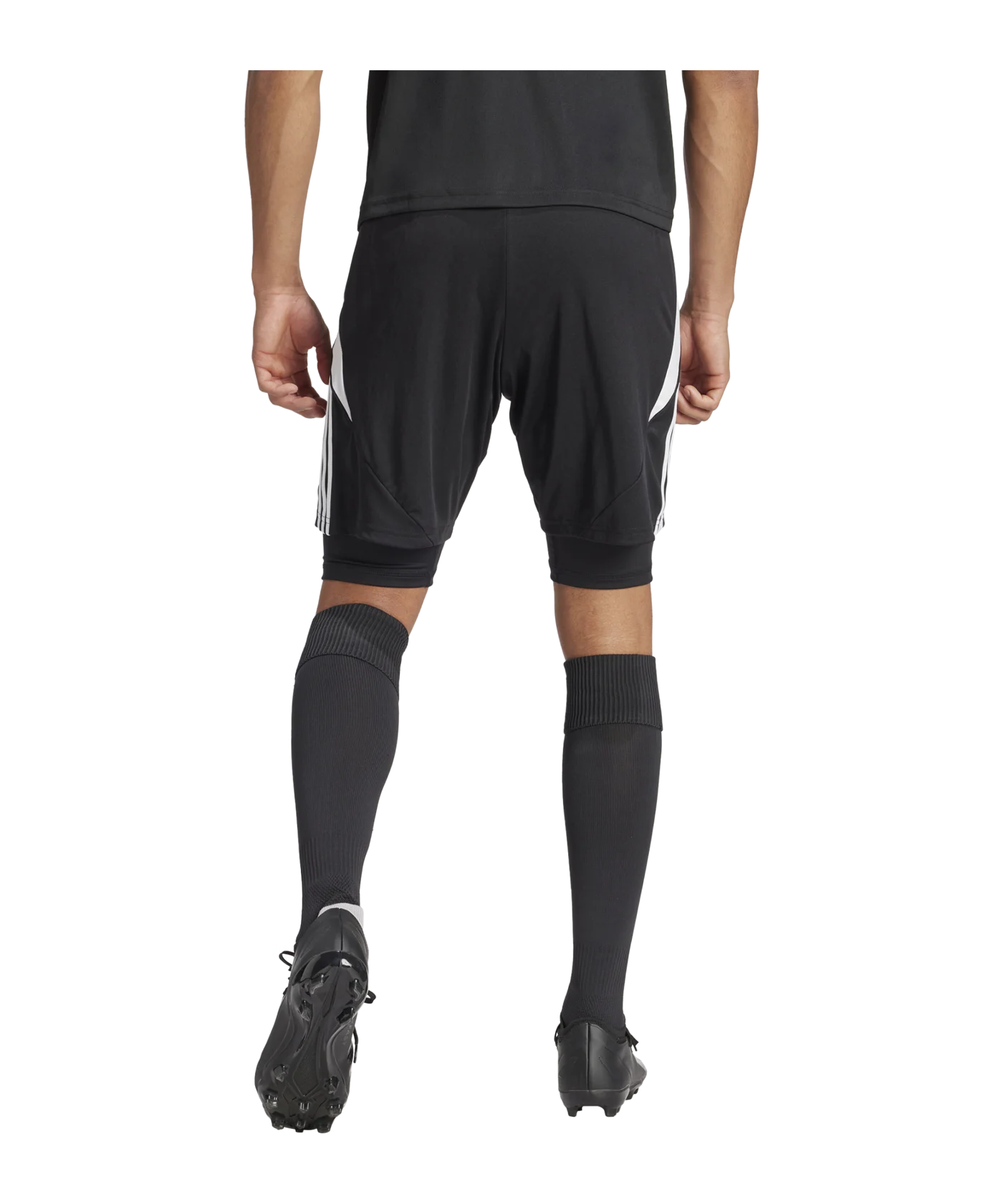 adidas Tiro 24 2in1 Short Schwarz Weiss