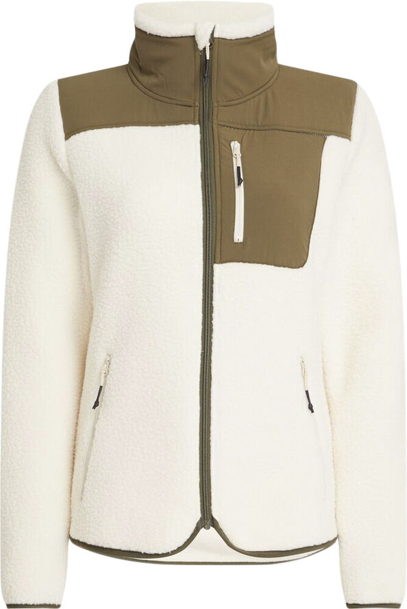 MCKINLEY Malla Knit fleecejakke Hvid