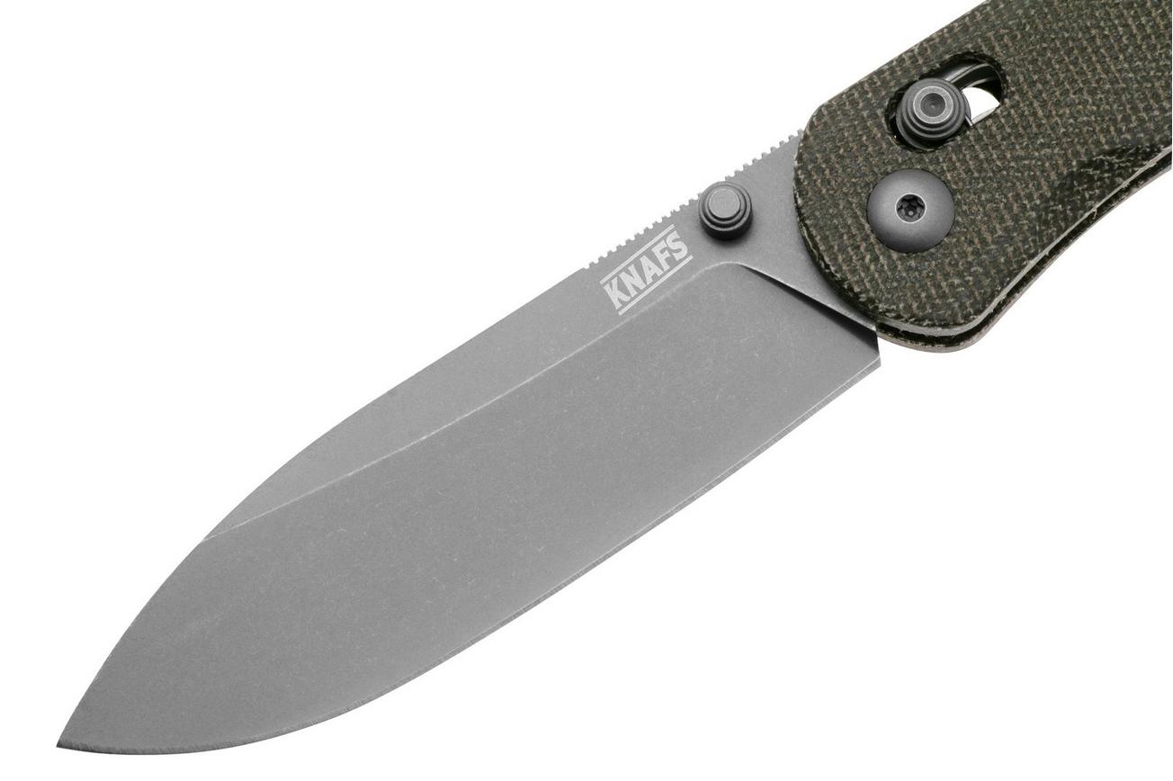 Knafs Lander 2 KNAFS-00274 Green Micarta, Clutch Lock, zakmes