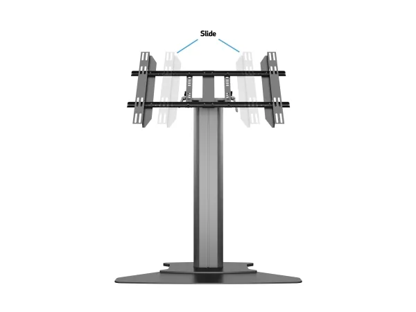 Multibrackets M Public Display Stand 110 HD - Stativ - for LCD display - aluminium - sort - skærmstørrelse: 32