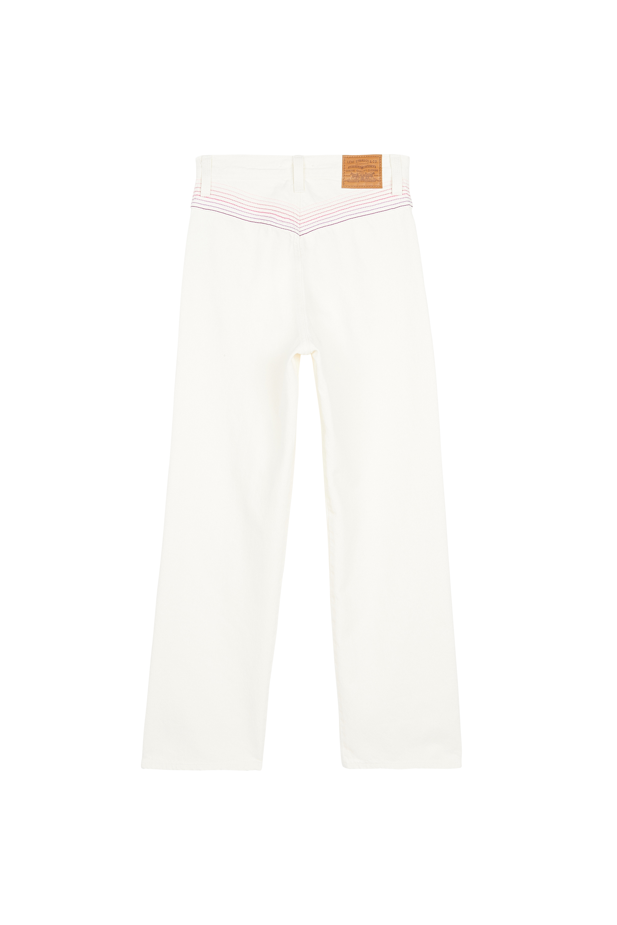 LEVI'S Jean droit RIBCAGE STRAIGHT ANKLE RAINBOW Beige