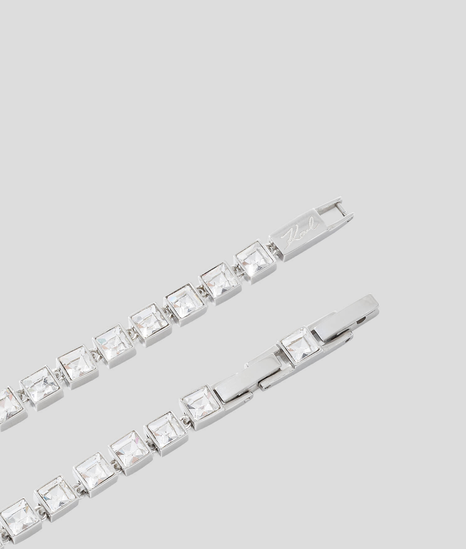 Collier long KARL Signature - Argent