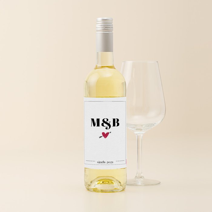 Condado Real | Verdejo - Viura | Love met eigen tekst | 750 ml
