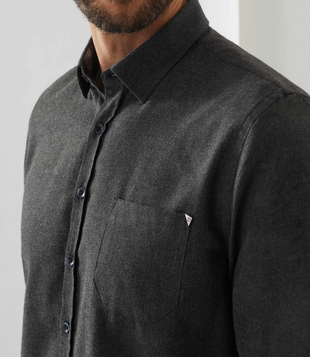 Chemise casual anthracite 