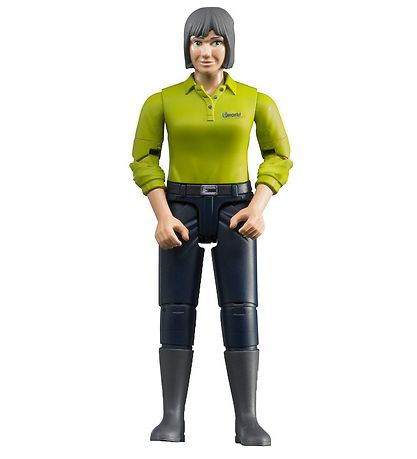 Bruder Figur - bwoRød - Kvinde m. M?rkeBlå Bukser - 60405