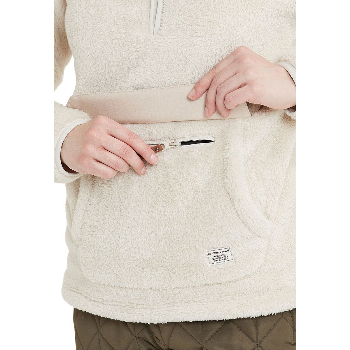 Weather Report Zara 1/2 Zip Hoodie Fleecetrøje Dame