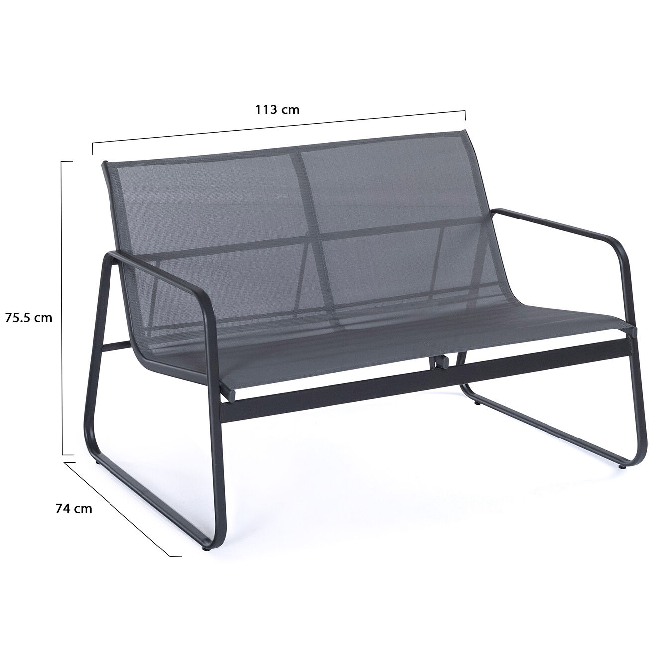 Pratik Garden Salon de jardin 4 places gris