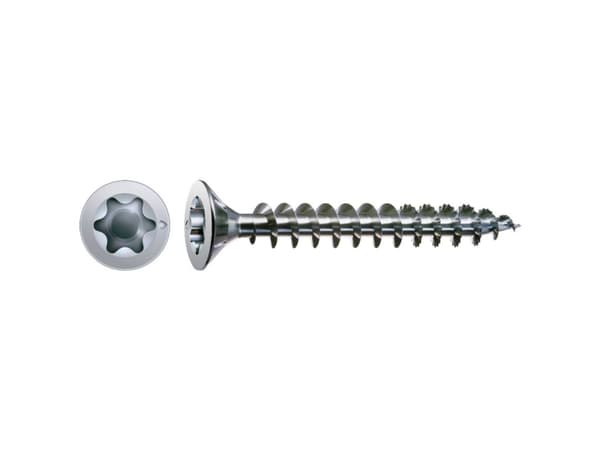 SPAX 1191010300203, Skru, Stål, Zink, Tre, Flathode, Torx, Blå