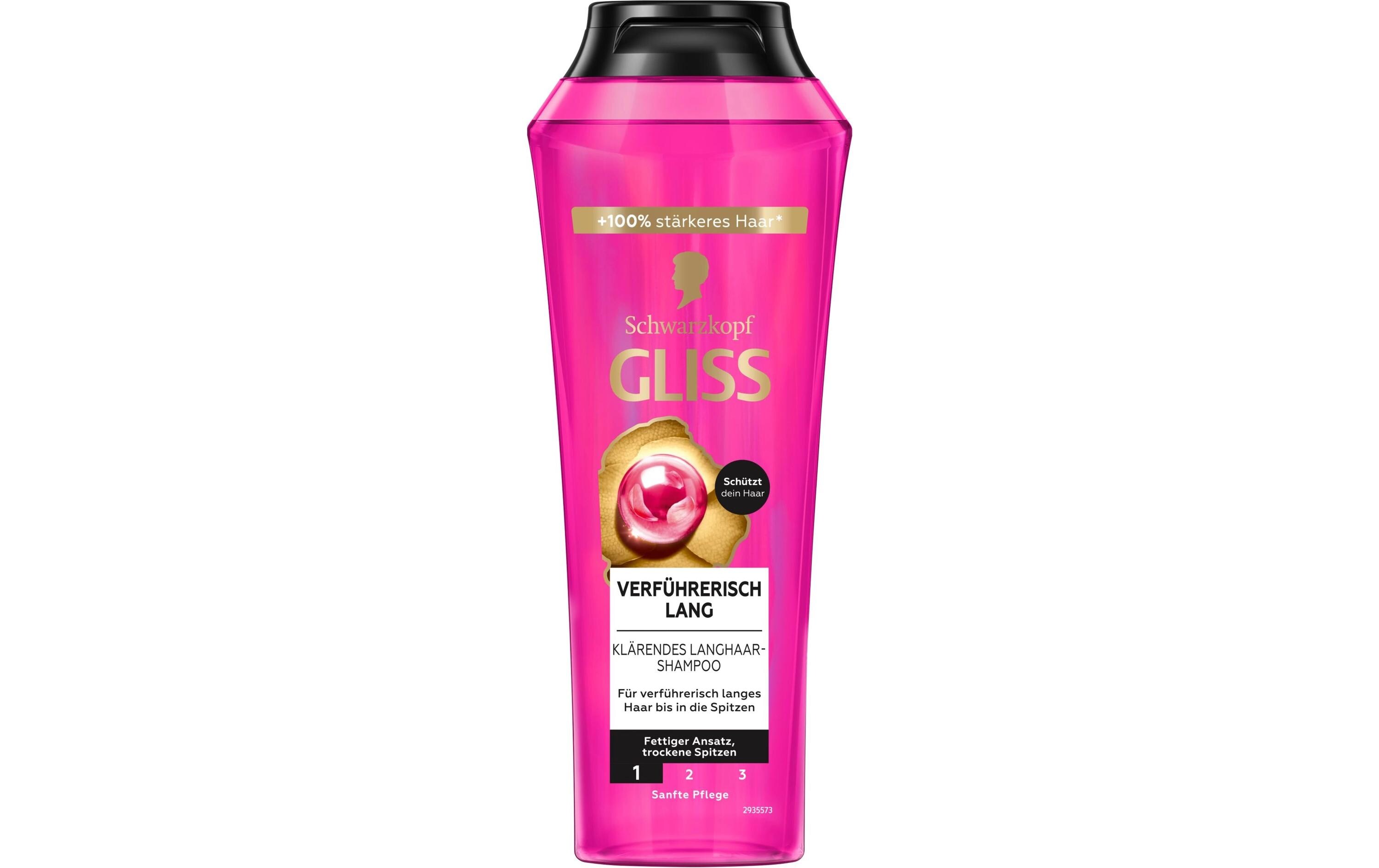 Shampoo Verführerisch Lang 250 mlHaarshampoo schenkt verführerisch lange Haare vom Ansatz bis in die Spitzen