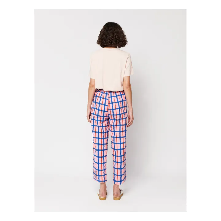 Bobo Choses Pantalon Carreaux Coton et Lin - Collection Femme  | Rose