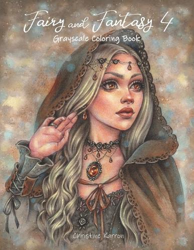 Fairy and Fantasy 4 Grayscale Coloring Book (Paperback)