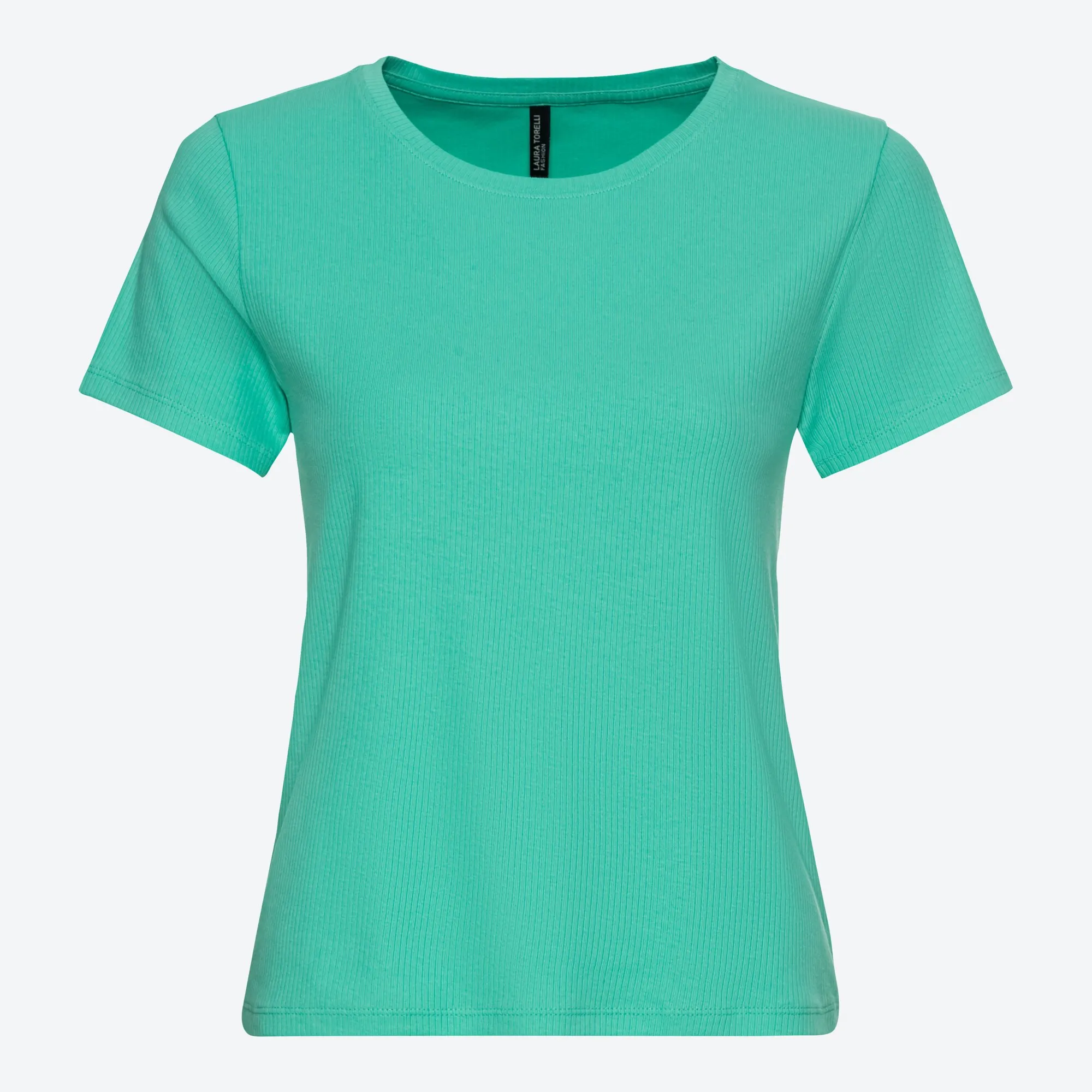 Damen-T-Shirt mit Ripp-Struktur
