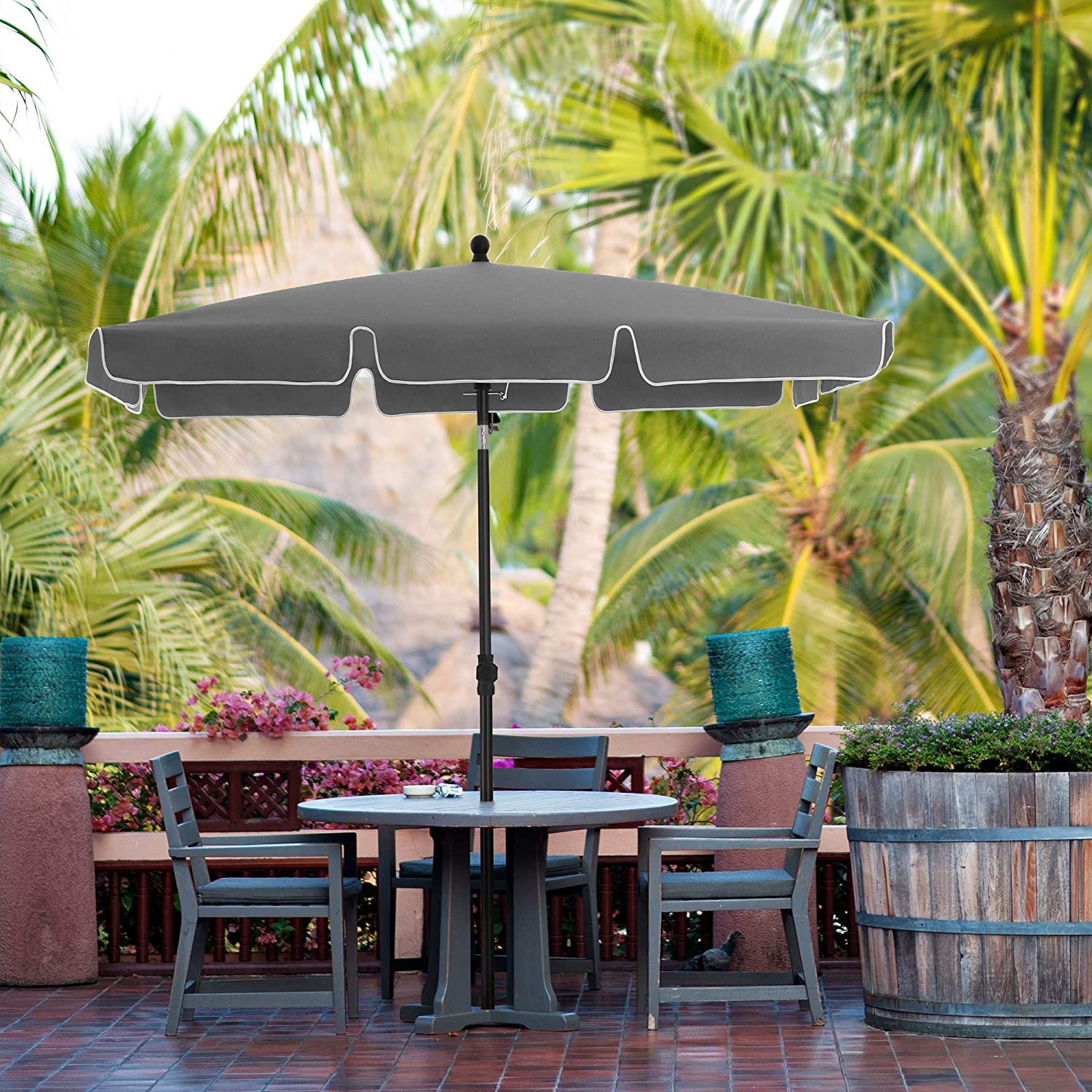 ACAZA Stokparasol Grijs