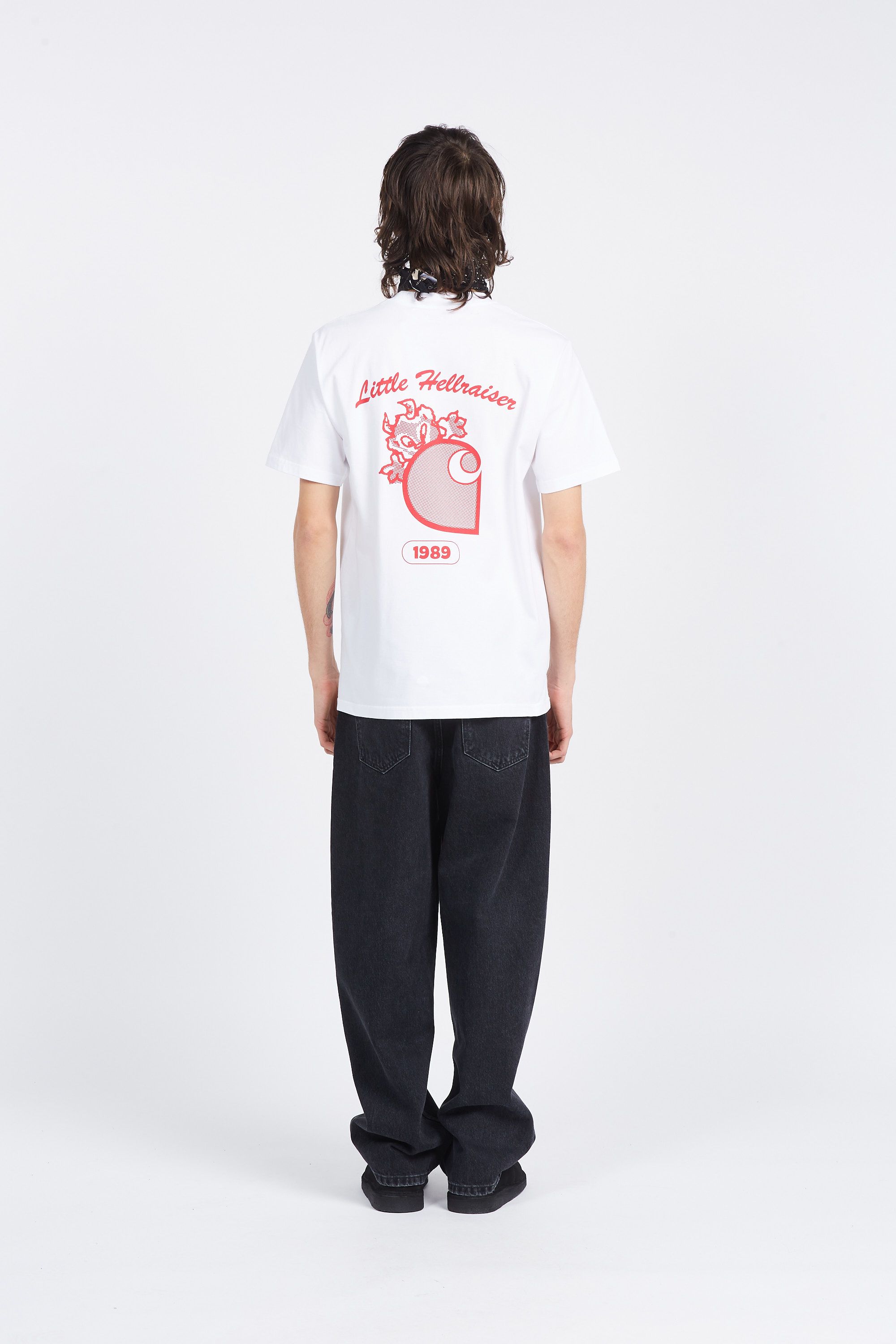CARHARTT WIP T-shirt S/S Little Hellraiser T-Shirt Blanc