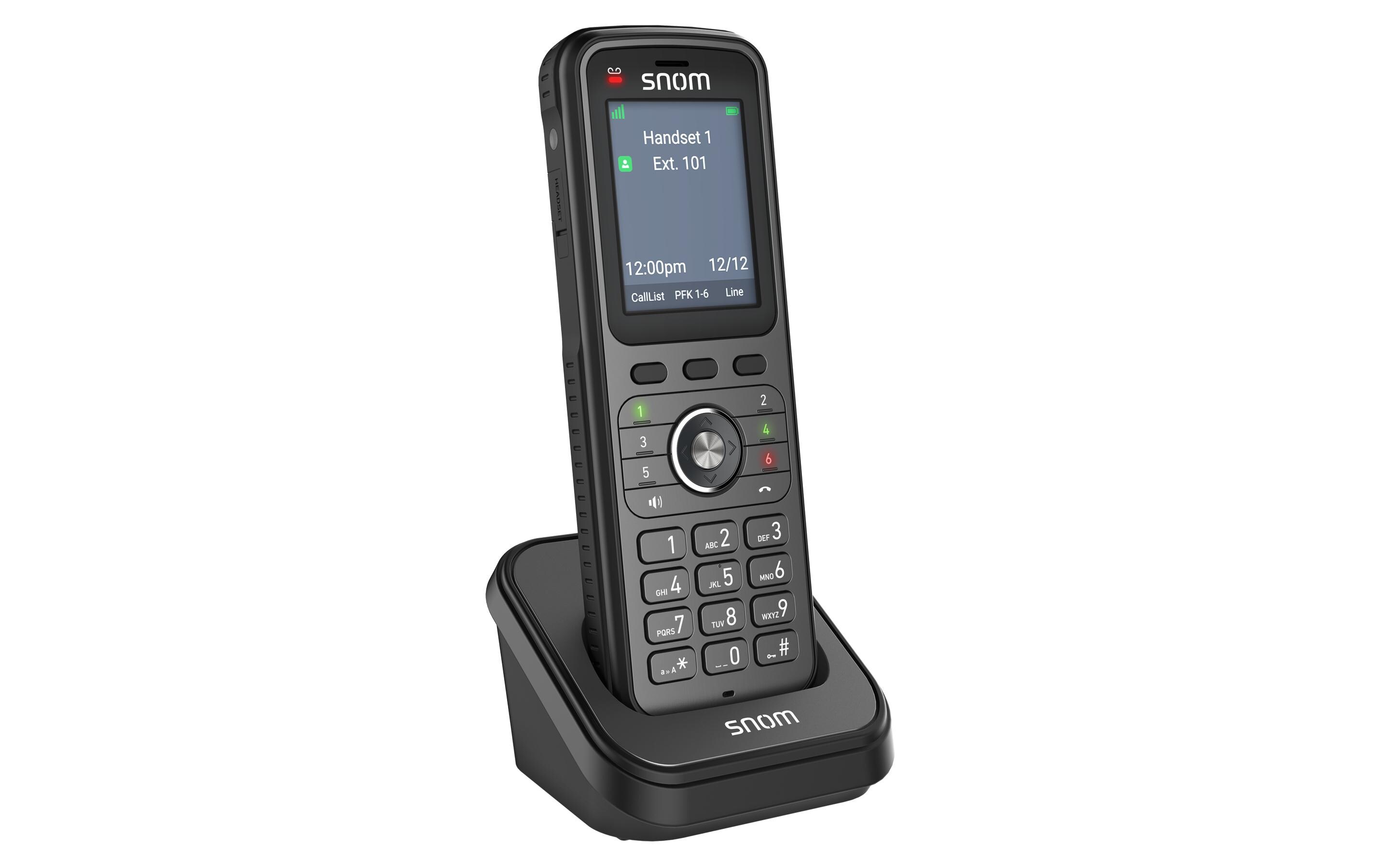 Mobilteil M56 mit Ladeschale<br>Snoms leistungsstarkes DECT-Mobilteil