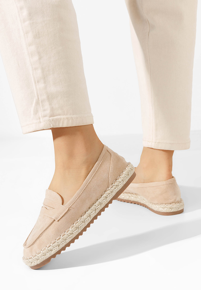 Mocassins femme nude Elanore