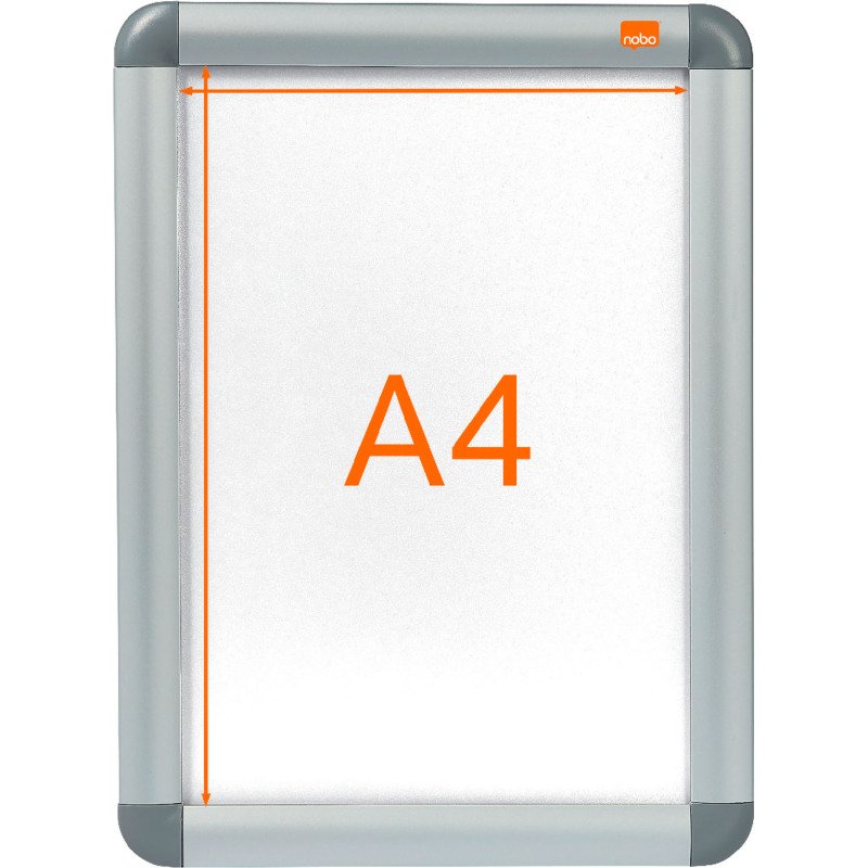 Porte-affiche A4 clipsable Nobo