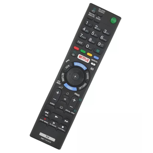 Udskiftning af fjernbetjening til RMT-TX101D til Sony TV