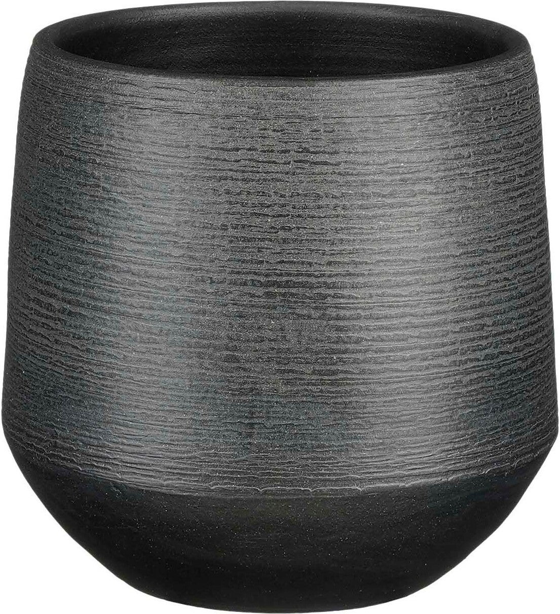 Mica Decorations bloempot Evora zwart D 19 H 18 cm