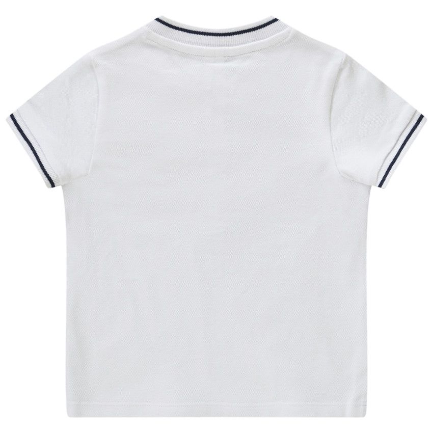 Polo manches courtes à col teddy pour bébé garçon - Blanc