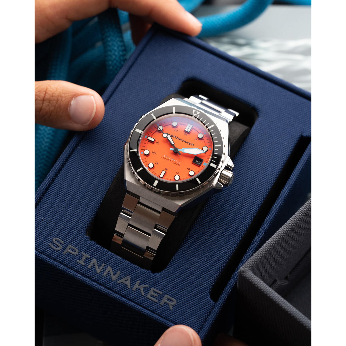Montre SPINNAKER Dumas homme automatique bracelet acier argent
