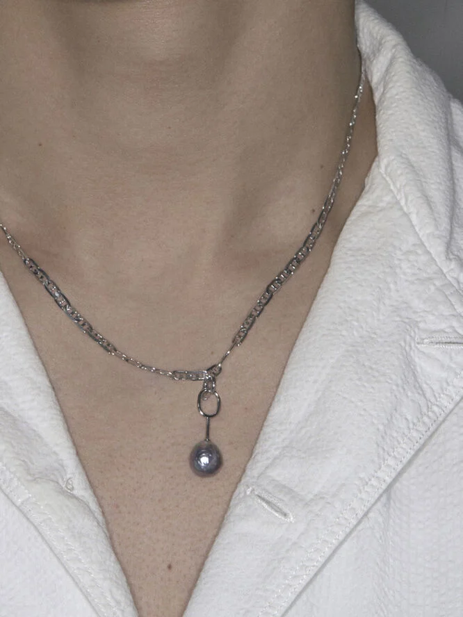 Maria Black Carlo Necklace 43 Silver HP Silver