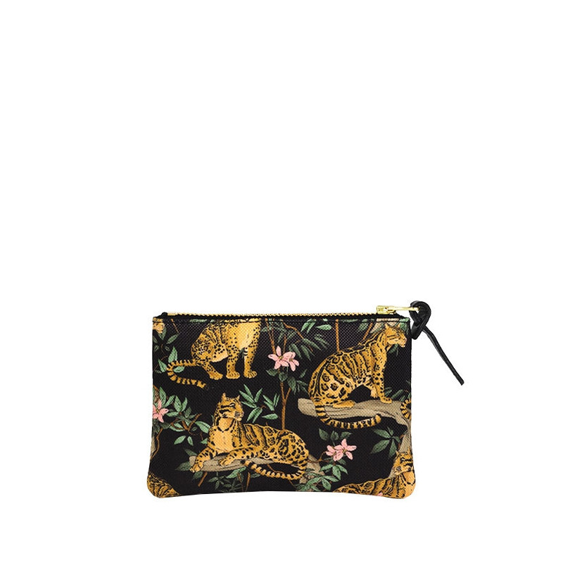 Pochette small 14cm Black Lazy Jungle