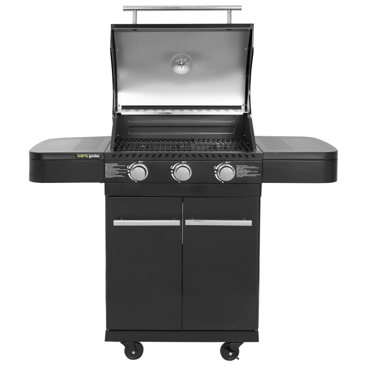 Barbecue au gaz FYRA avec thermomètre - 3 brûleurs Cook'in Garden