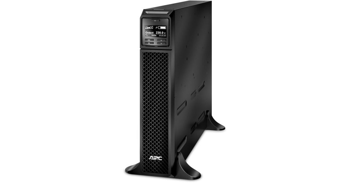 APCSmart-UPS On-Line 3000VA noodstroomvoeding ups  (Zwart, 8x C13, 2x C19 uitgang, SRT3000XLI)