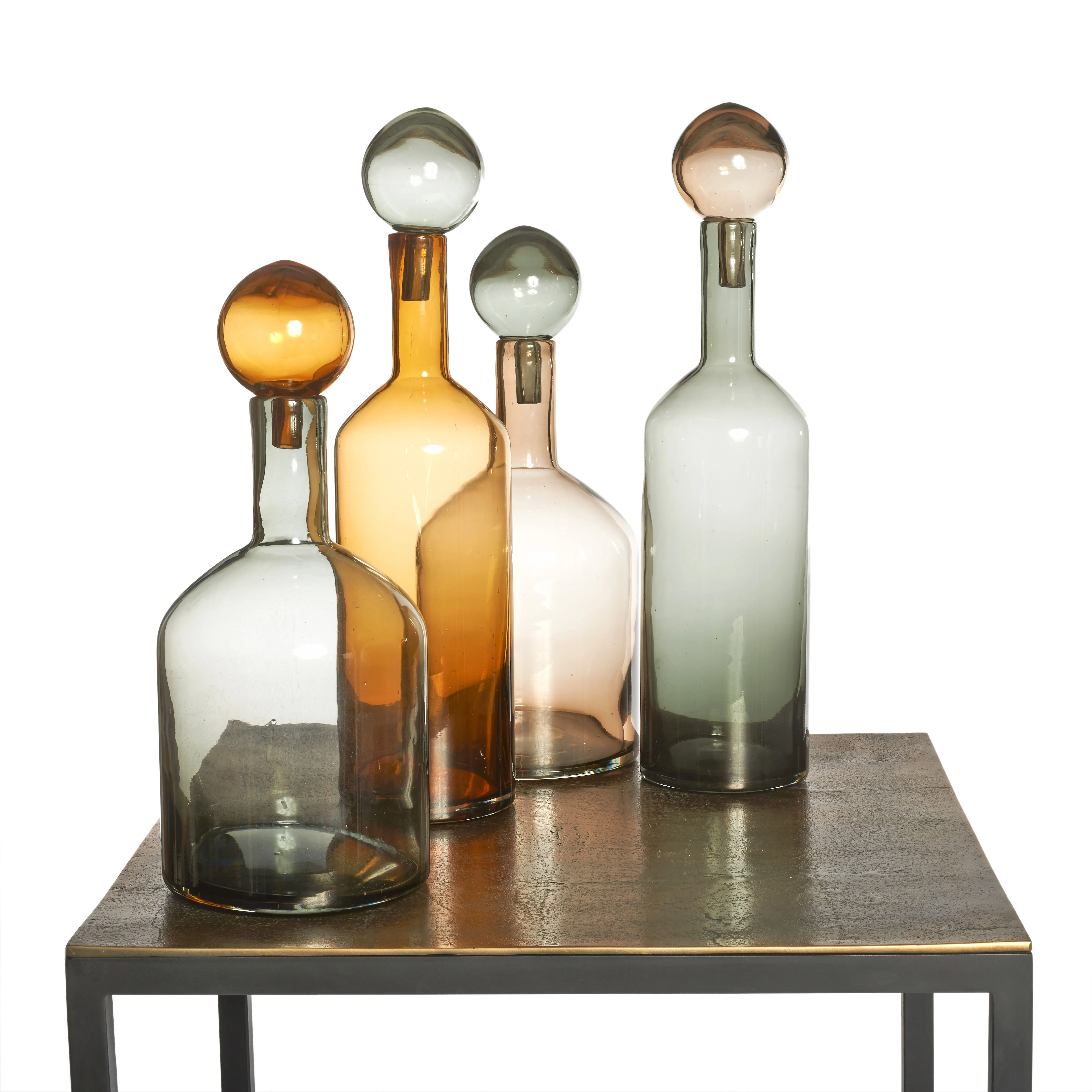 BUBBLES & BOTTLES - Carafe verre | Jaune