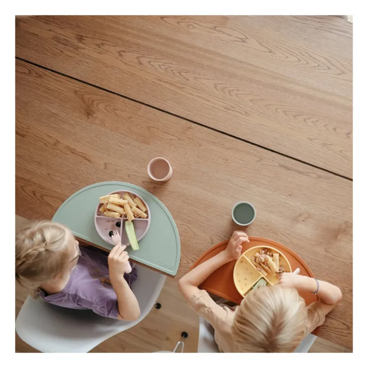 Mushie Set de table en silicone | Sauge
