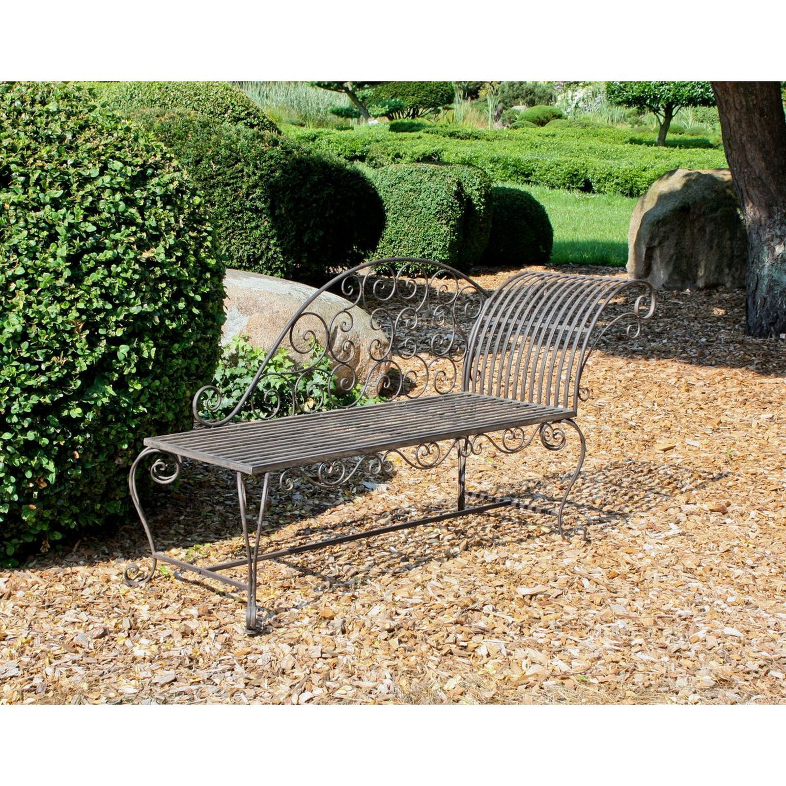 Gartenbank LAMINGTON - rostfarben - 163 cm