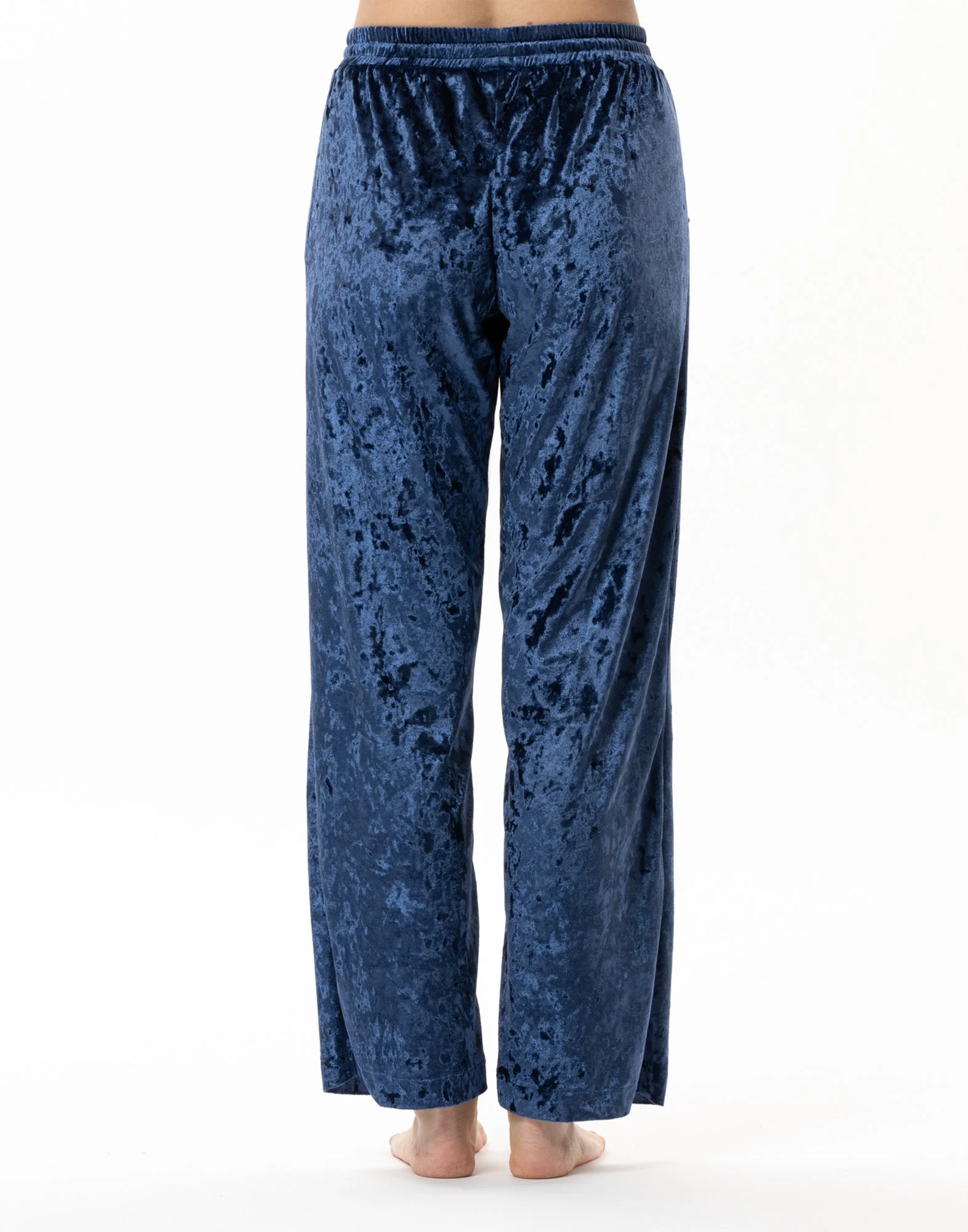 PLATINE 880 - Pantalon en panne de velours | Bleu