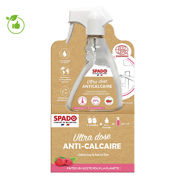 Kit starter anti-calcaire Spado, parfum framboise