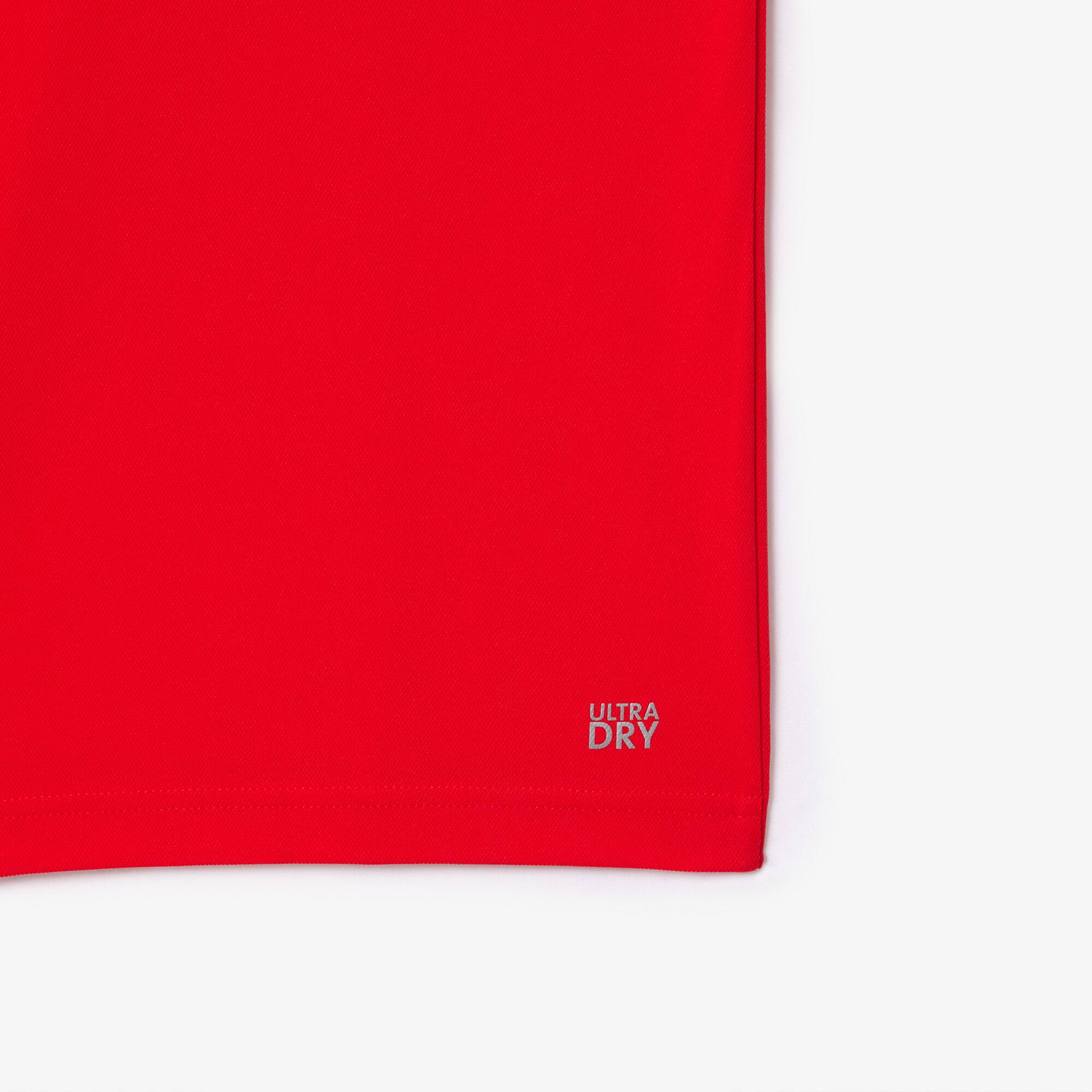 Ultra-Dry Piqué Tennis T-Shirt T-Shirts - Rot - Lacoste - Herren