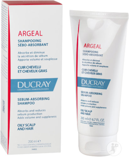 Ducray Sabal Argeal Shampoing Quotidien Sébo-Absorbant Cuir Chevelu Et Cheveux Gras 200ml