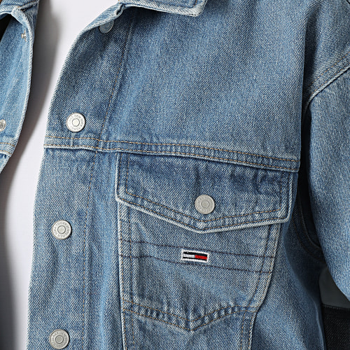 Veste Jean Femme Crop Trucker 2926 Bleu Wash