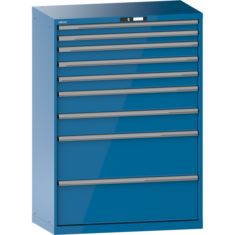 Armoire à tiroirs Lista 54 x 27E  H 145 x L 102,3 x P 57,2 cm 10 tiroirs Key Lock