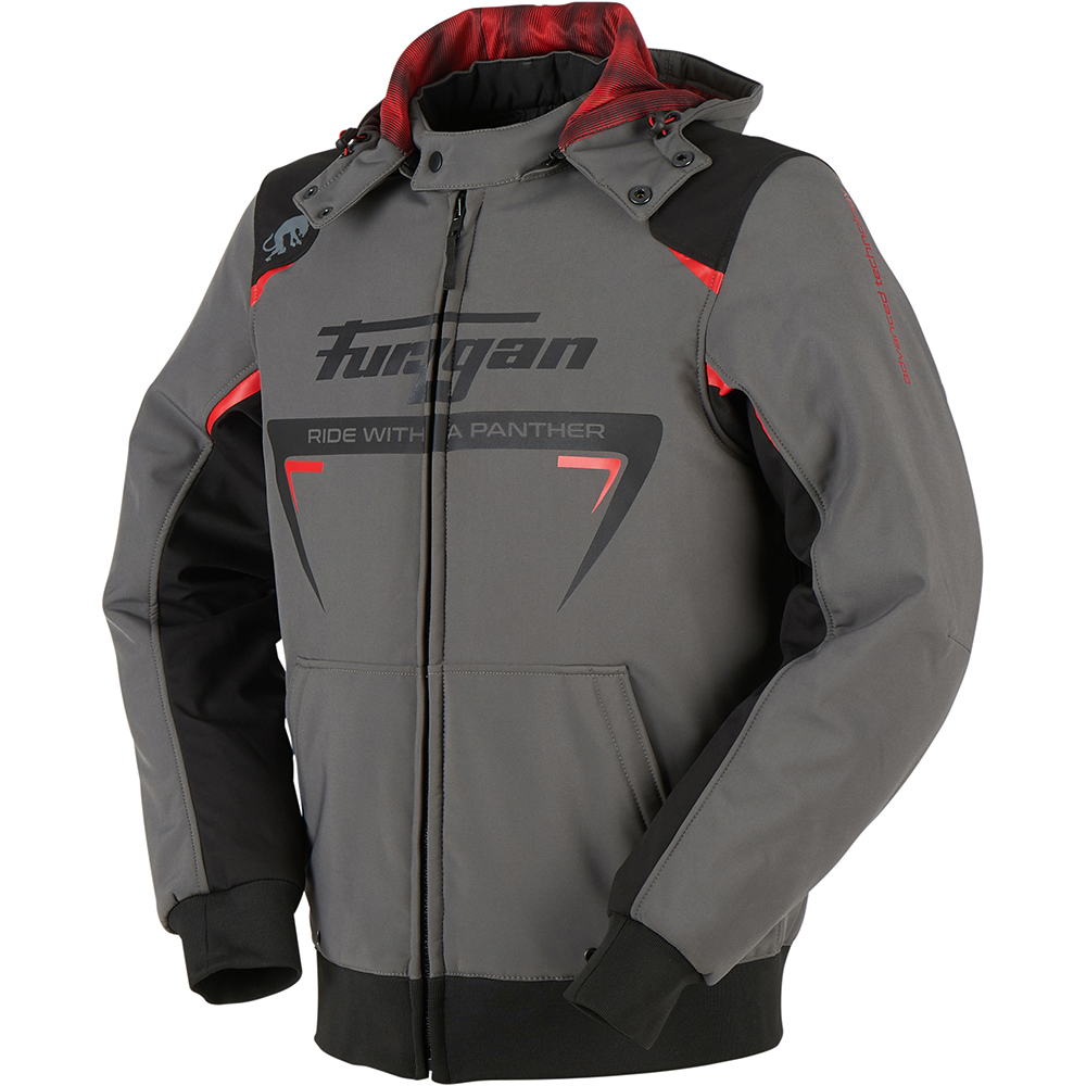 Furygan - Blouson Sektor Roadster Anthracite / Noir / Rouge
