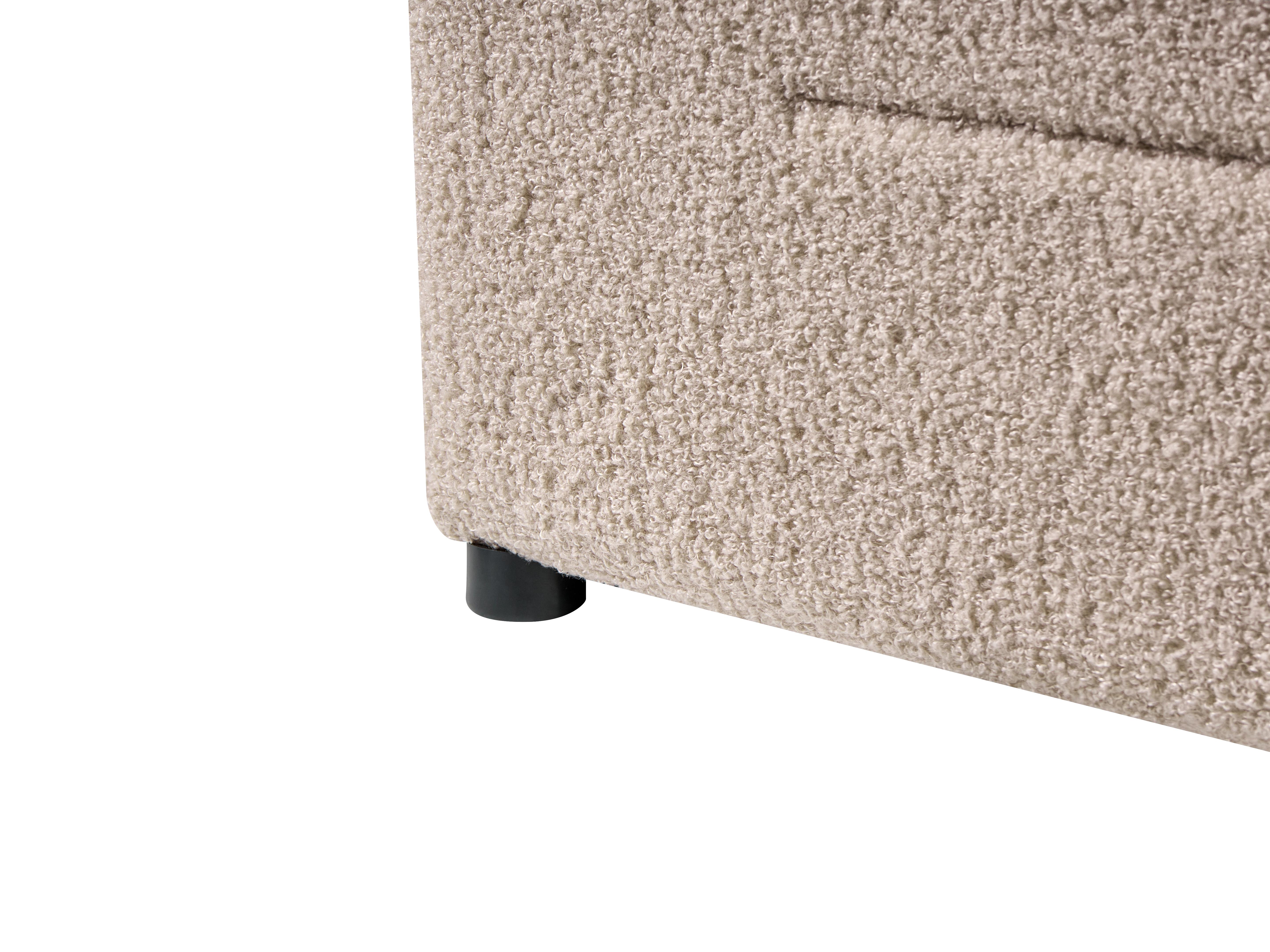 Bed met opbergruimte Bouclé MASSOGNES 140 x 200 cm Beige