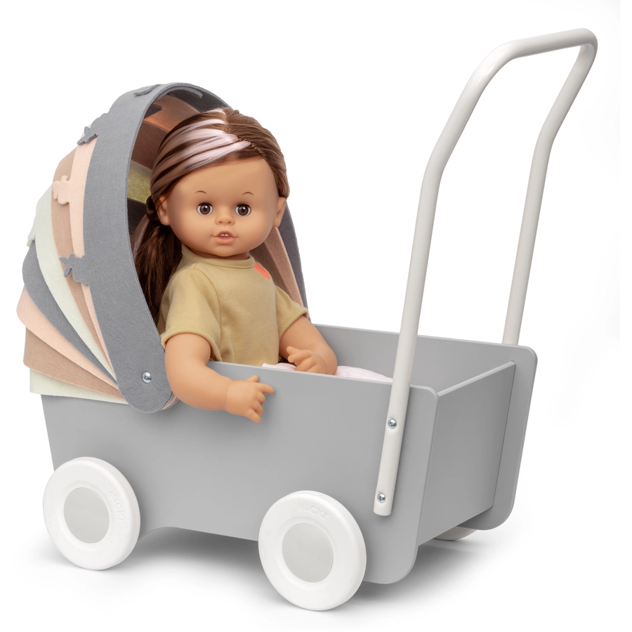 Micki Skrallan Puppenwagen Holz