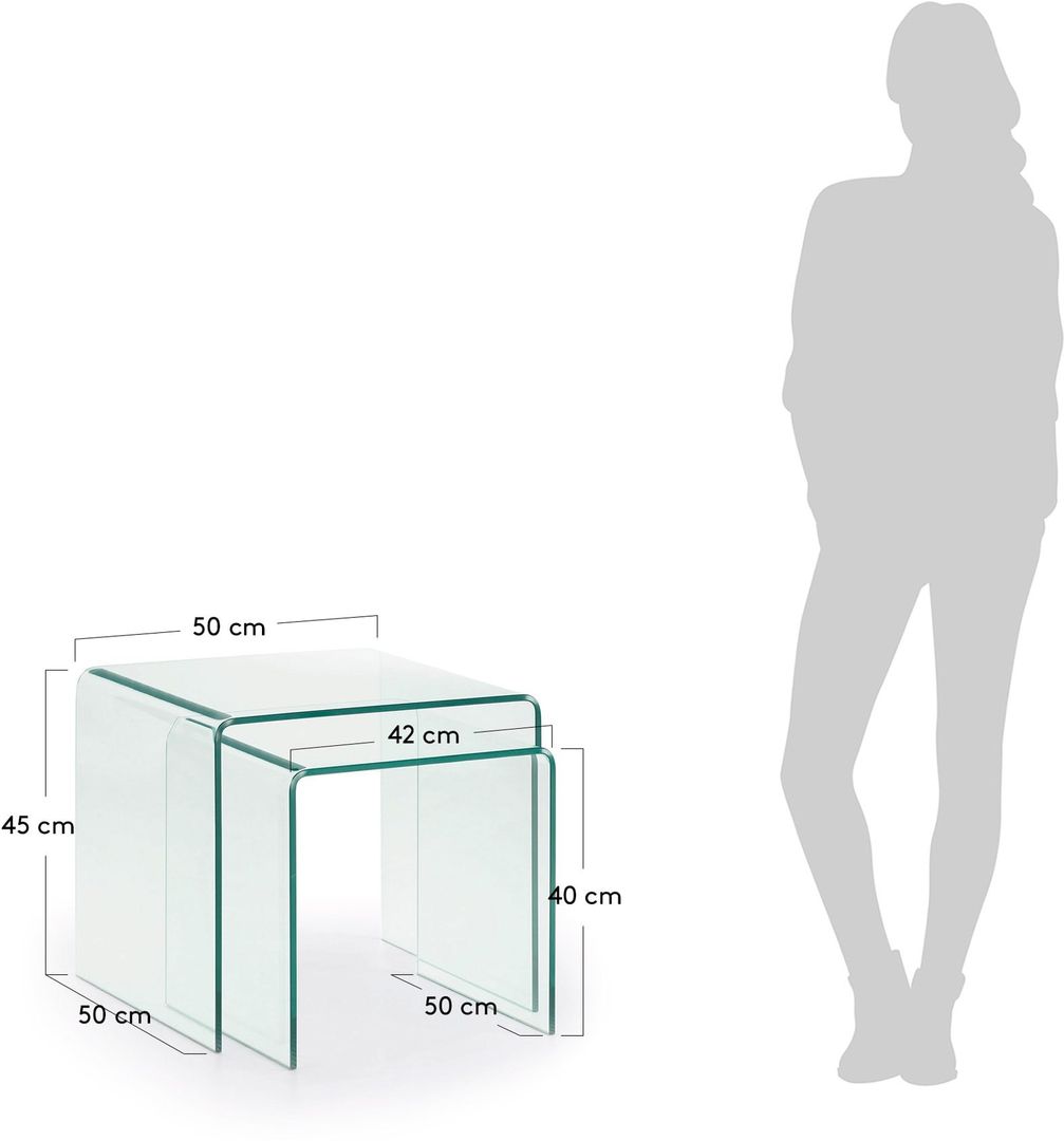 Kave Home   Burano Set van 2 Bijzettafel