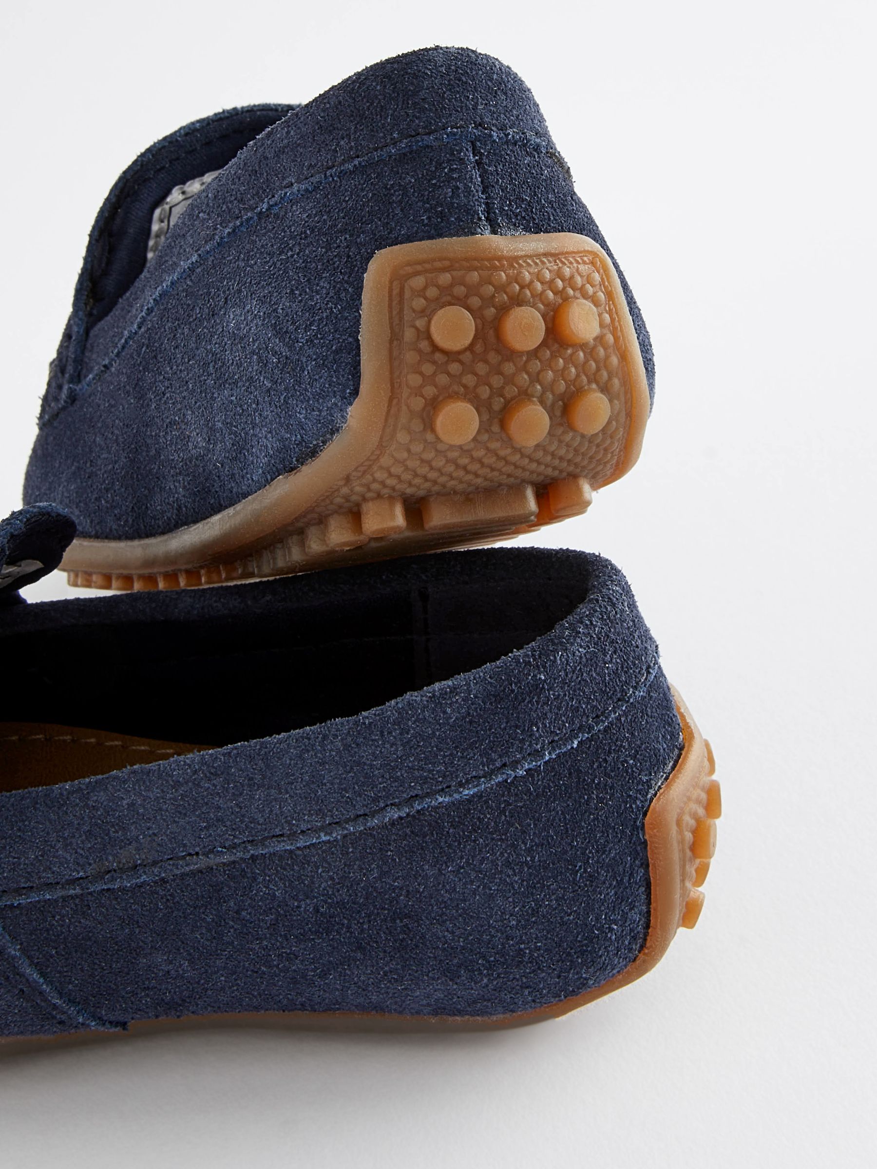 Donkerblauw - Suède instapschoenen