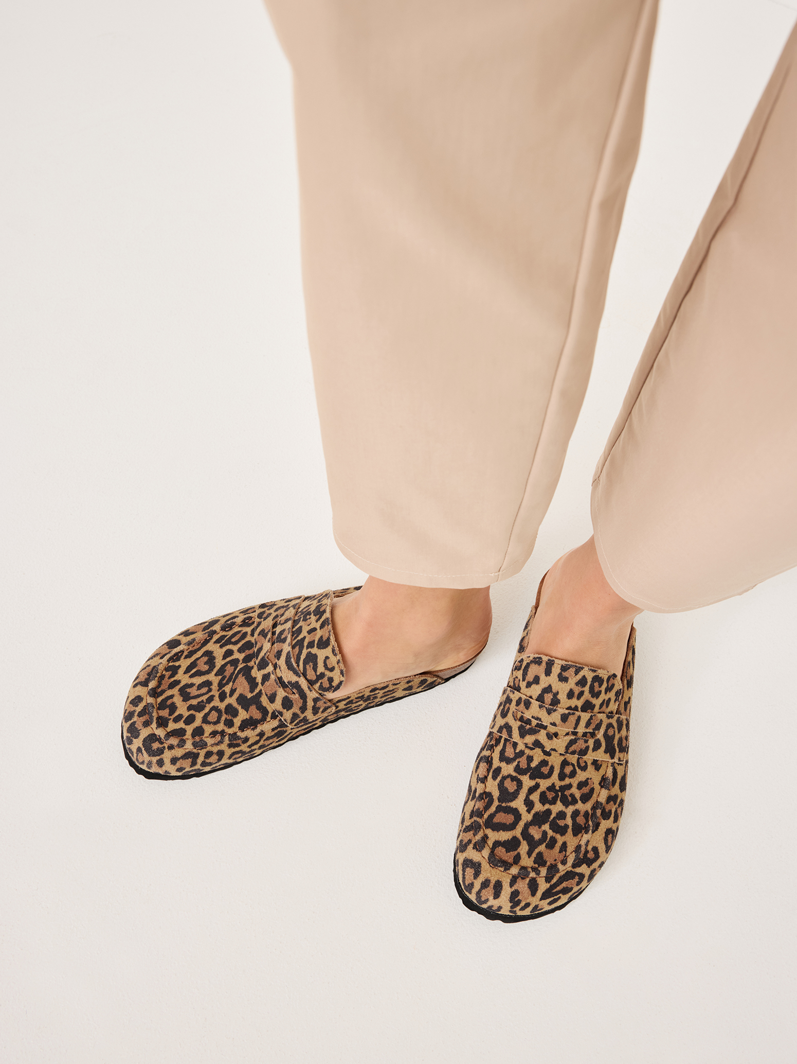 Leren Slipper - bruin