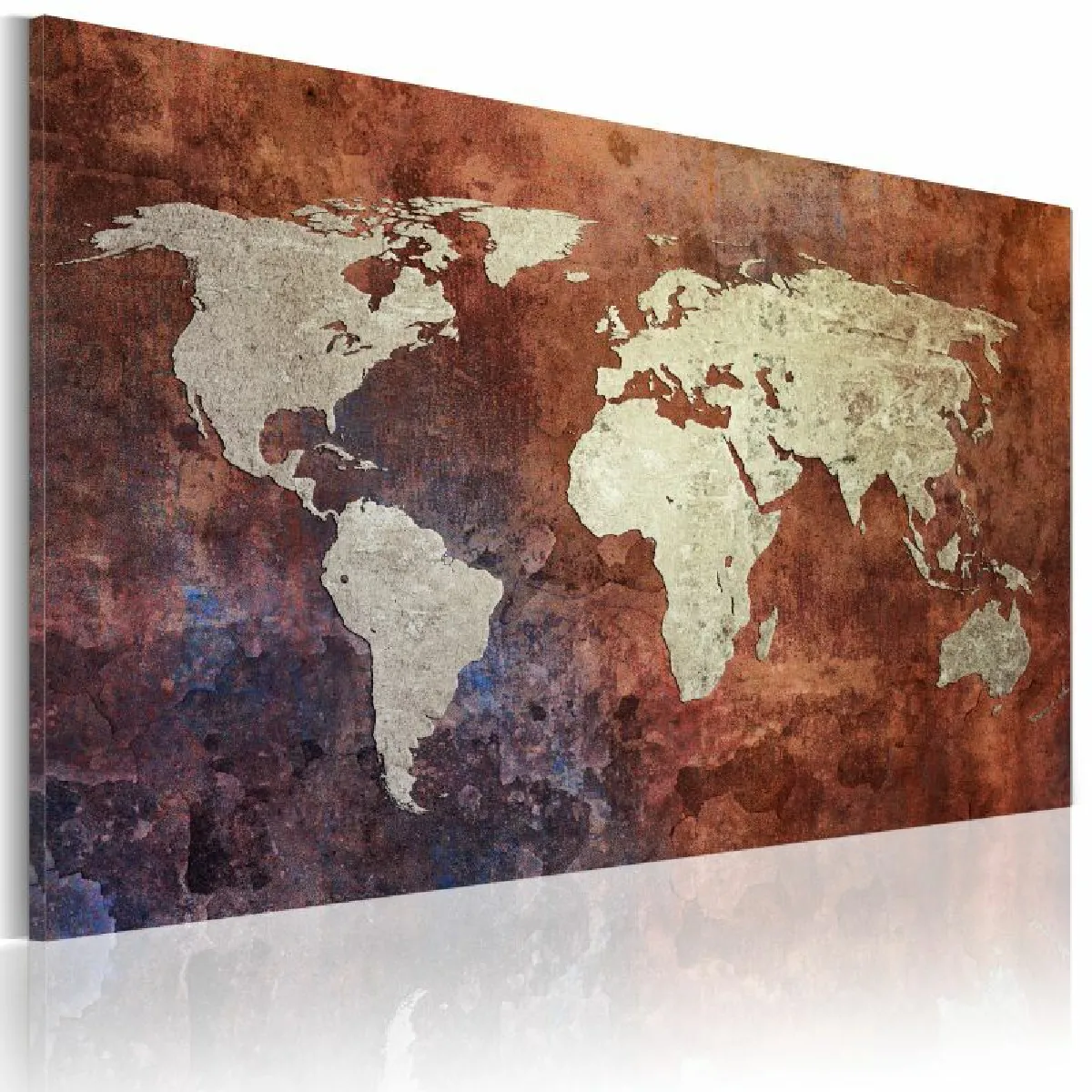 Paris Prix Carte du Monde Dorée - Taille 60 x 90 cm